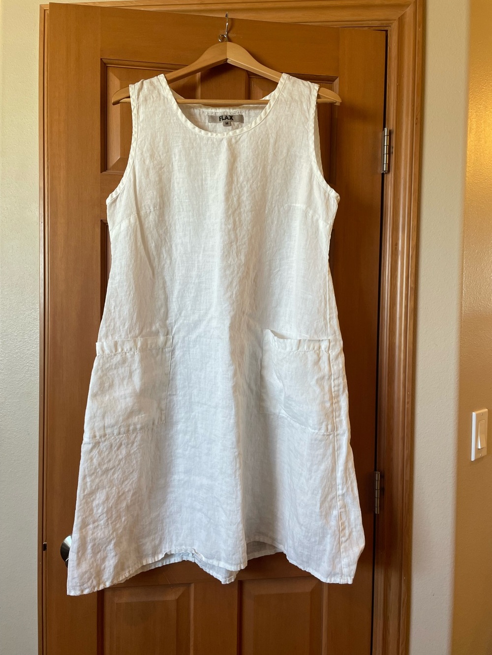 Flax linen sleeveless dress